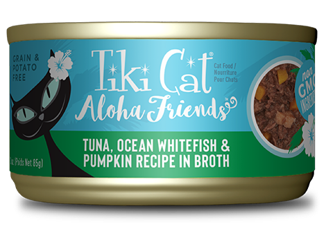 Tiki Cat Aloha Friends Tuna, Ocean Whitefish & Pumpkin