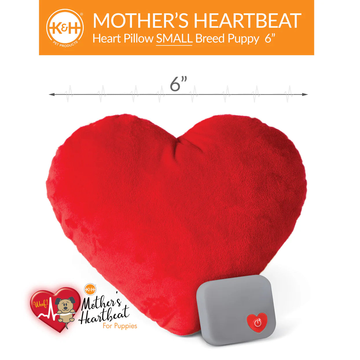 K & H Pet Products - Mother's Heartbeat Puppy Pillow