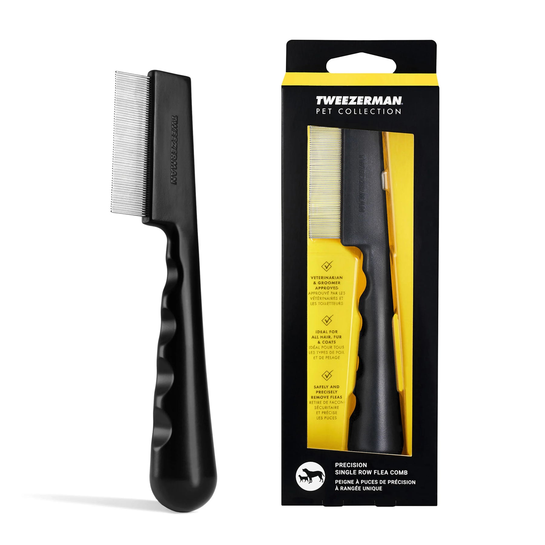 Tweezerman - Flea Comb Precision With Ergonomic Handle