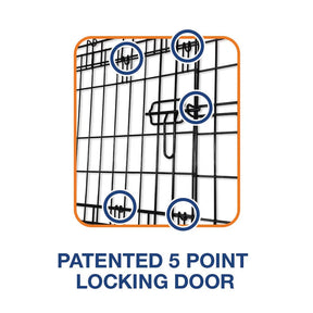 Crate Folding Wire Double Door