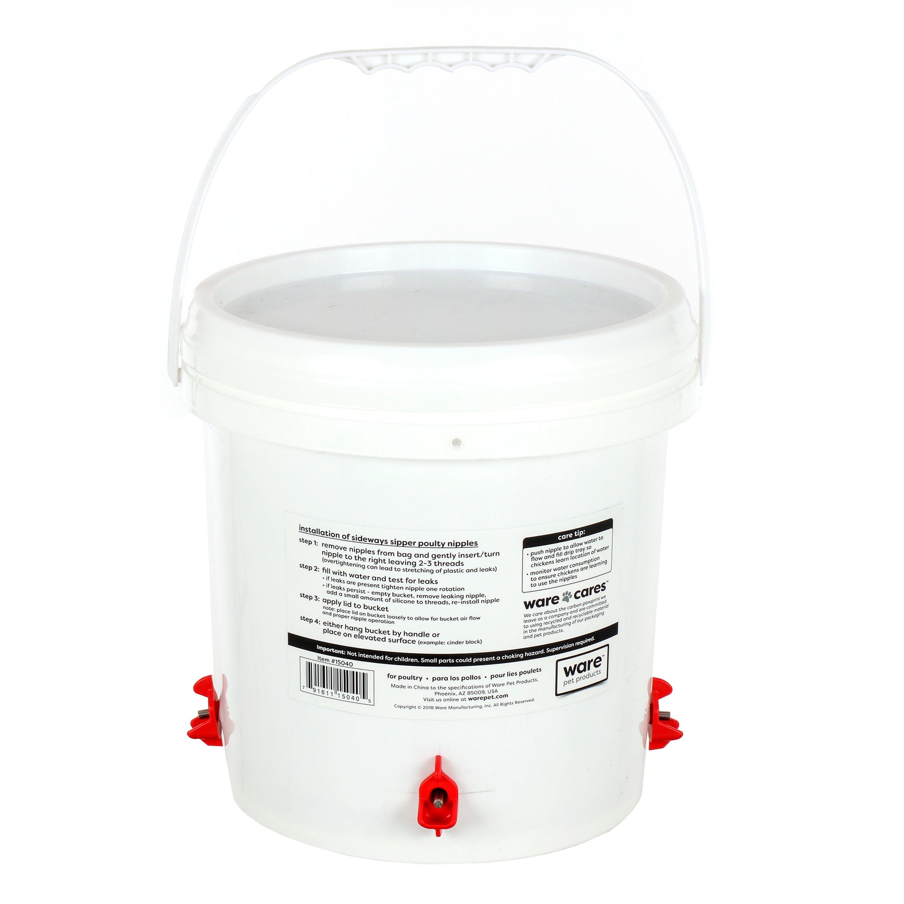 Sideways Sipper Poultry Water 2.5 gallons