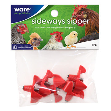 Sideways Sipper Water Nipples Horizontal (5 Piece)