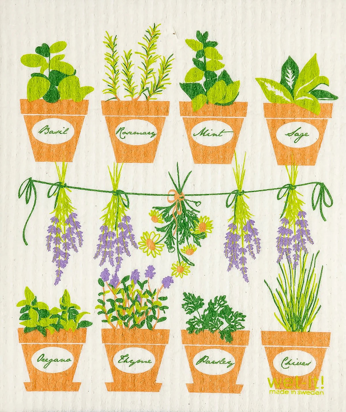 Wet-it! Fresh Herbs Swedish Cloth