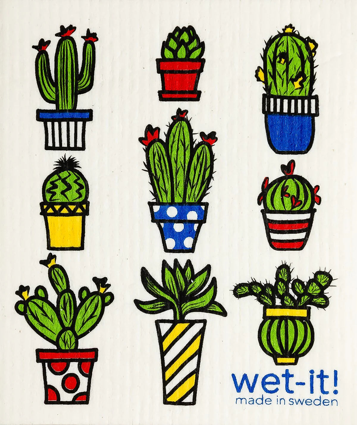 Wet-it! Cactus Pots Swedish Cloth
