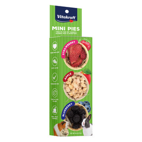 Mini Fruit Pies Treats For Pet Rabbits, Guinea Pigs & Hamster