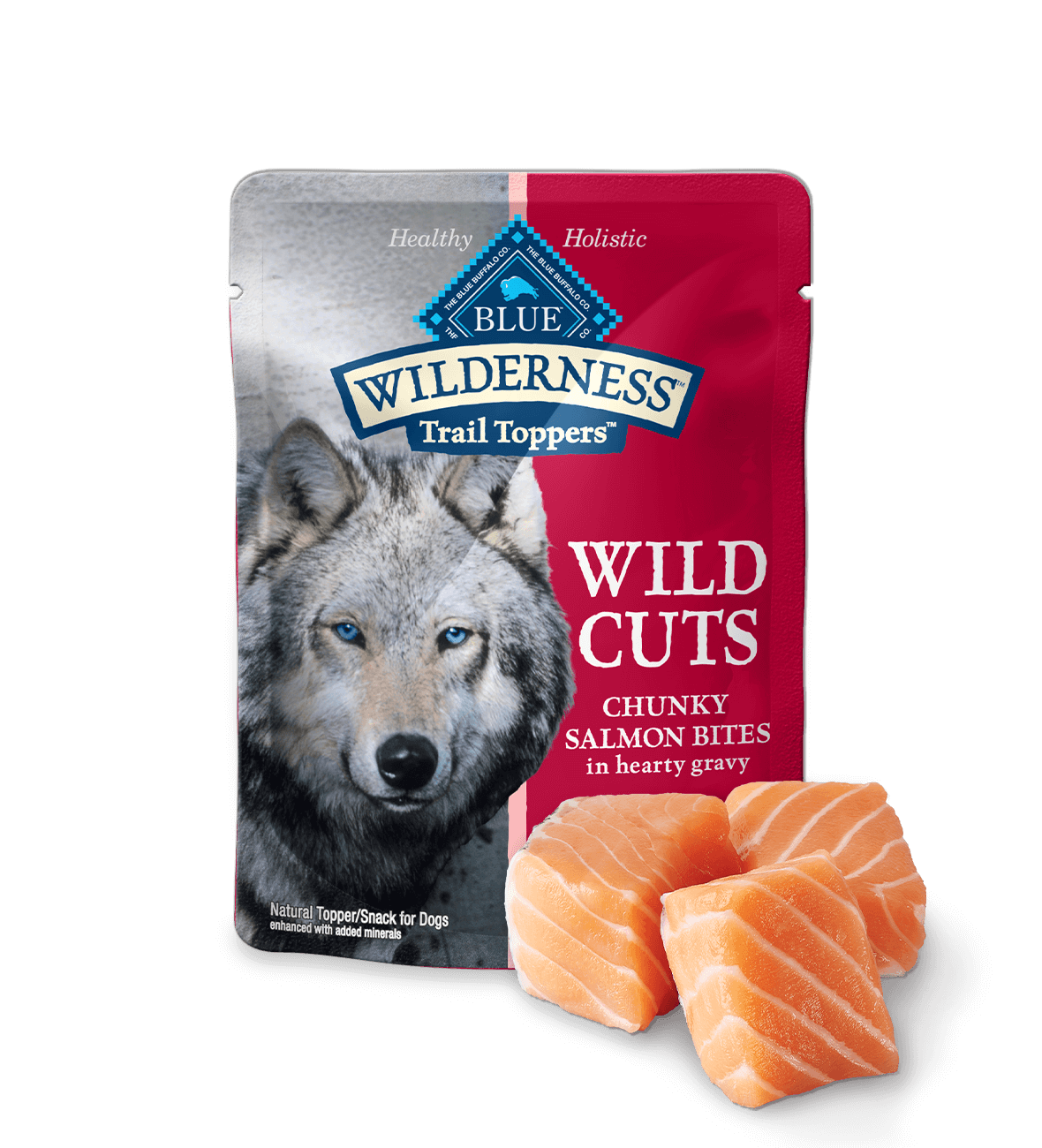 Blue Buffalo - Wilderness Wild Cuts Trail Toppers Chunky Salmon Bites in Hearty Gravy