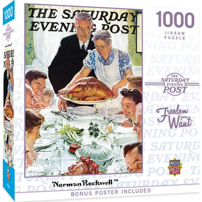 Puzzle Saturday Evening Post - Freedom from Want 1000 Piece