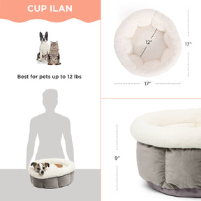 Cuddle Cup Pet Bed 17"x17"