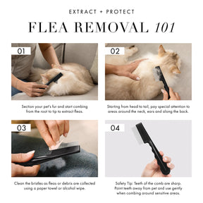 Tweezerman - Flea Comb Precision With Ergonomic Handle