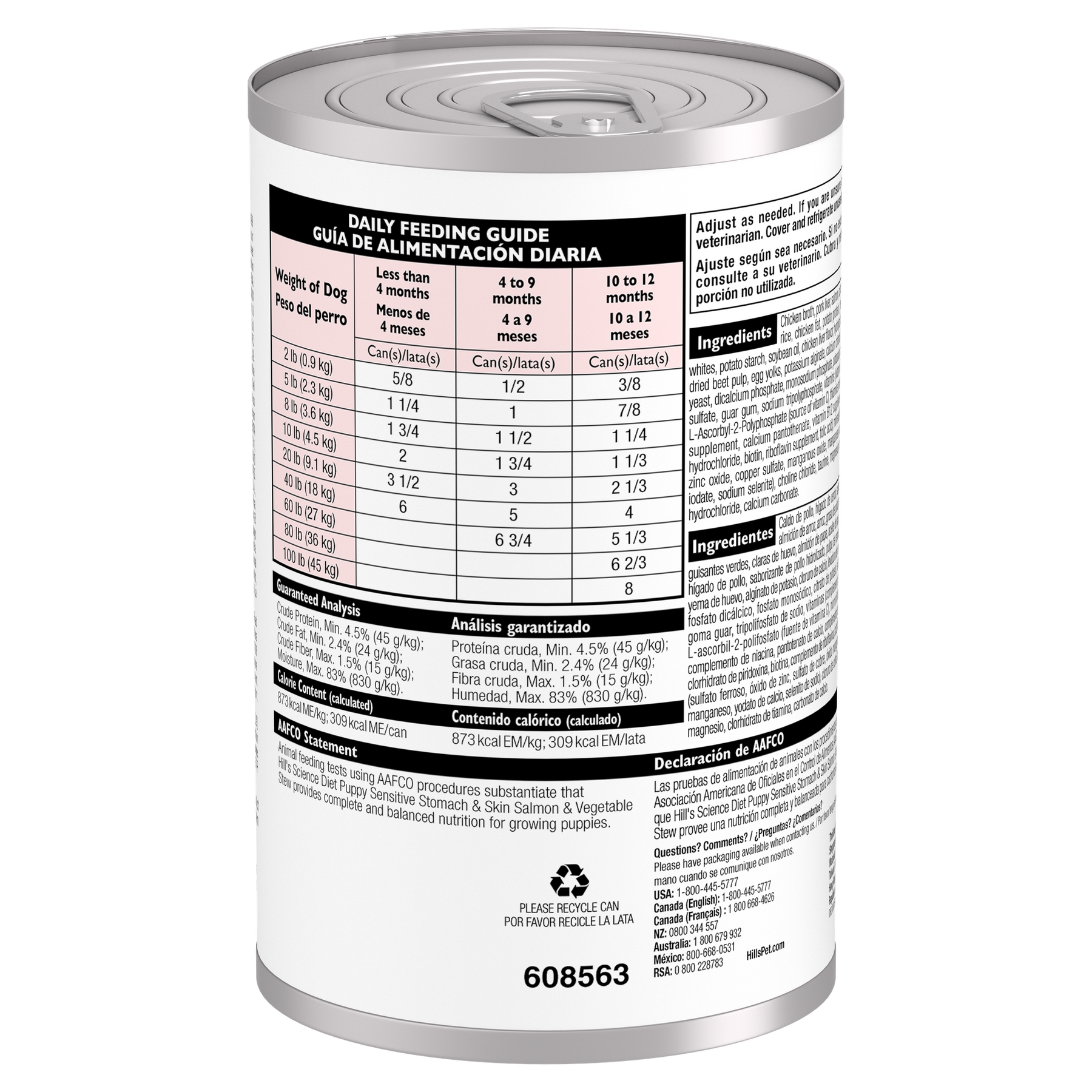 Hill's Science Diet - Puppy Sensitive Stomach & Skin