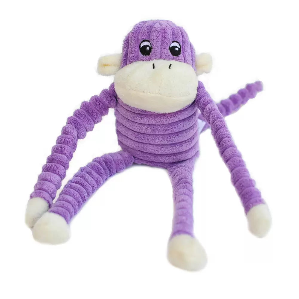 ZippyPaws - Spencer Crinkle Monkey Purple