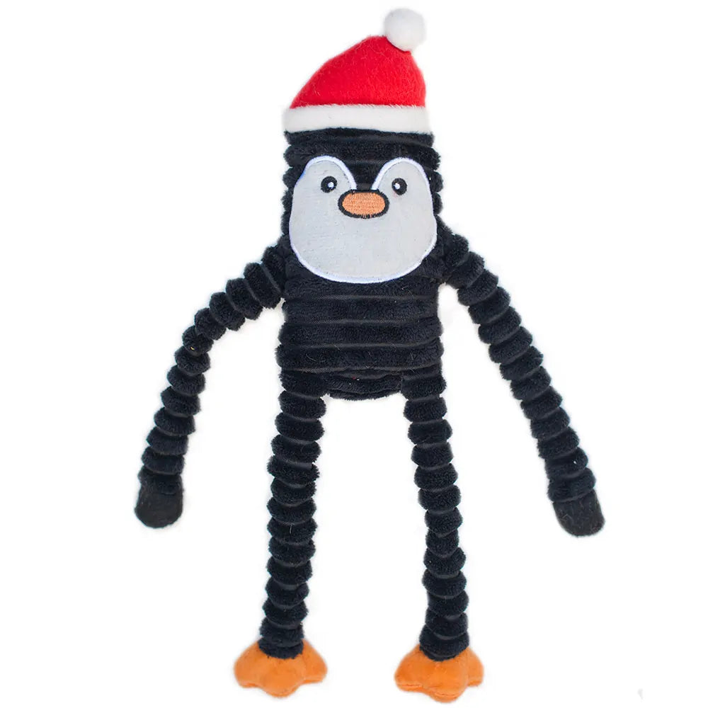 ZippyPaws - Holiday Crinkle Penguin DogToy