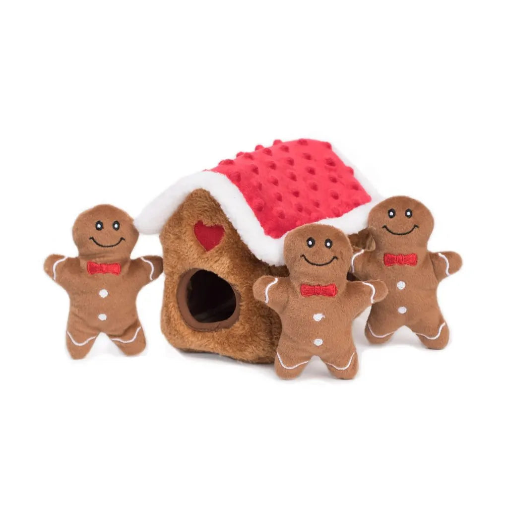 ZippyPaws - Holiday Zippy Burrow Gingerbread House