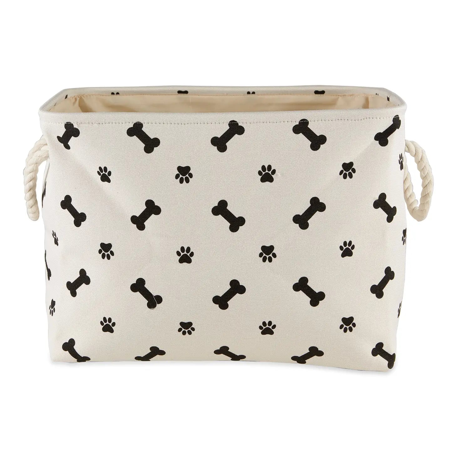 Pet Bin Paw & Bone Polyester Rectangular