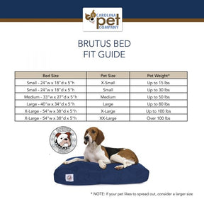 Carolina Pet - Brutus Tough Pet Napper Dog Bed, Navy