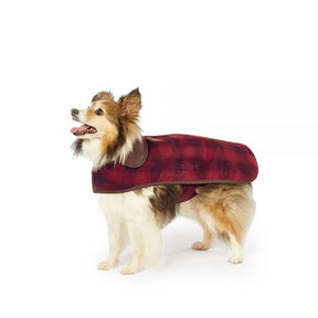 Carolina Pet - Pendleton Dog Coat Red Ombre Plaid