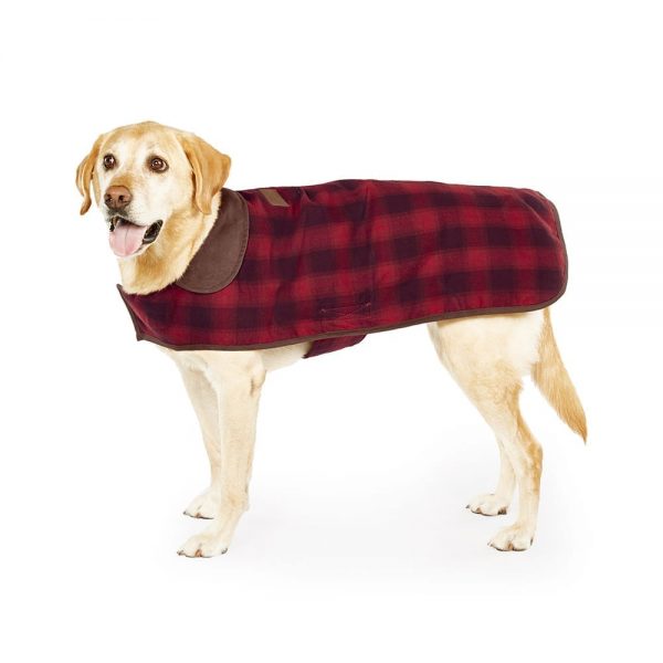 Carolina Pet - Pendleton Dog Coat Red Ombre Plaid