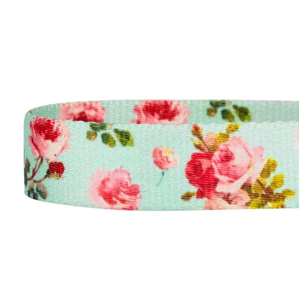 Blueberry Pet - Dog Collar Martingale Turquoise Spring Scent Floral Rose