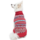 Blueberry Pet - Sugar Coral-Pink | Holiday Charm Hearts Dog Sweater
