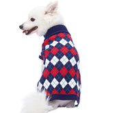 Dog Sweater Dress Chic Argyle