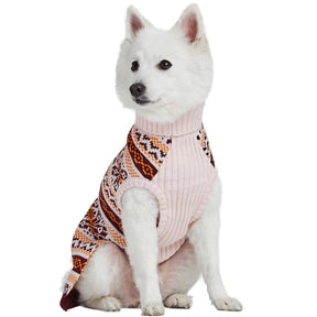 Dog Sweater Fair Isle Pullover Artisan Chic Beige