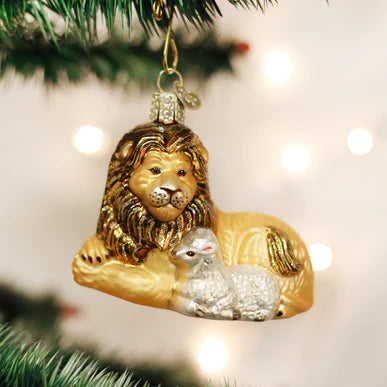 Old World Christmas - Lion And Lamb Ornament