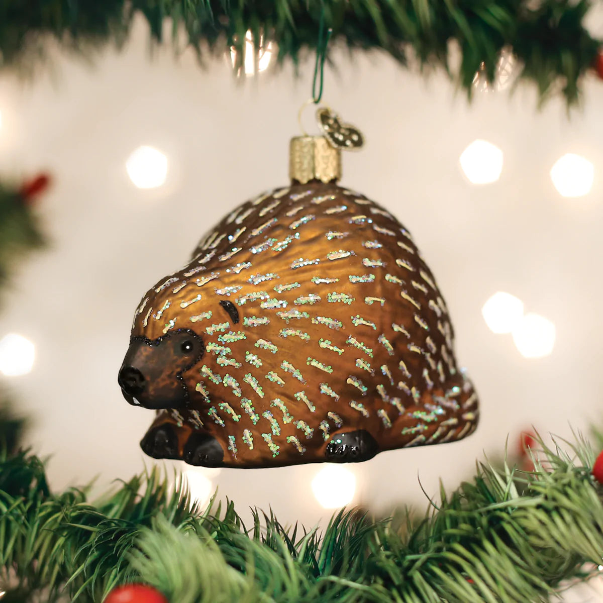 Old World Christmas - Ornament Glass Porcupine