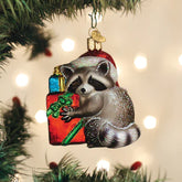 Old World Christmas - Ornament Glass Raccoon