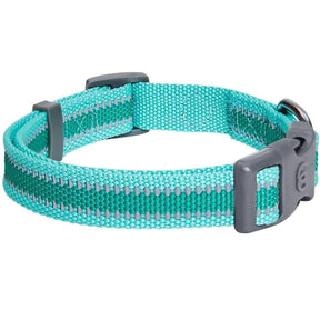 Blueberry Pet - Dog Collar Reflective Back To Basics Minty Green