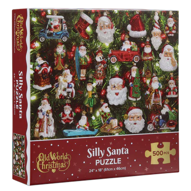 Old World Christmas - Puzzle Silly Santa