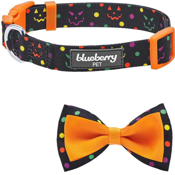 Polka Dot Halloween Dog Collar