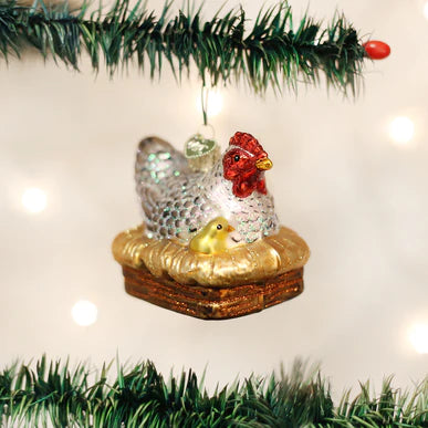 Old World Christmas - Hen On Nest Ornament