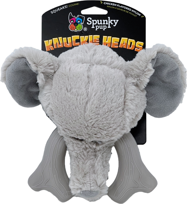 Knuckleheads Elephant 2-in-1 Toy Plush & Nylon