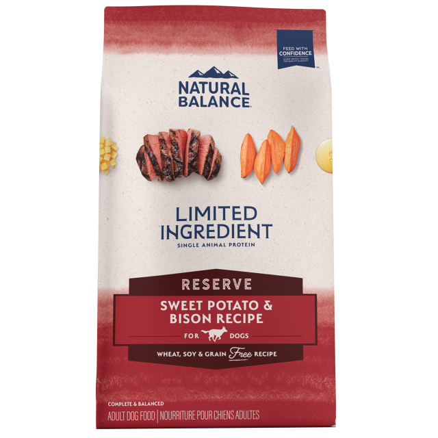 Natural Balance LID Limited Ingredient Diets - All Breeds, Adult Dog Grain Free Sweet Potato & Bison Formula Dry Dog Food