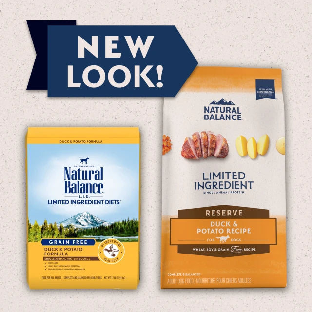Natural Balance, LID Limited Ingredient Diets - All Breeds, Adult Dog Grain Free Potato & Duck Formula Dry Dog Food