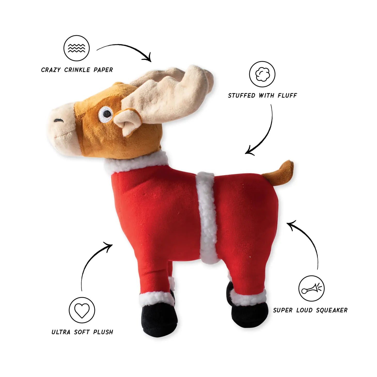 Wagsdale - Claus I Said So Plush Dog Toy