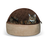 K&H Self-Warming Hut For Pets -	Chocolate/Tan 20"