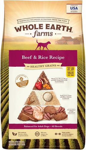 Healthy Grains Beef & Rice by Whole Earth Farms - Southern Agriculture