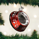 Old World Christmas - Ornament Glass Dog Bowl