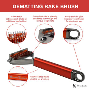 Dematting Rake Brush