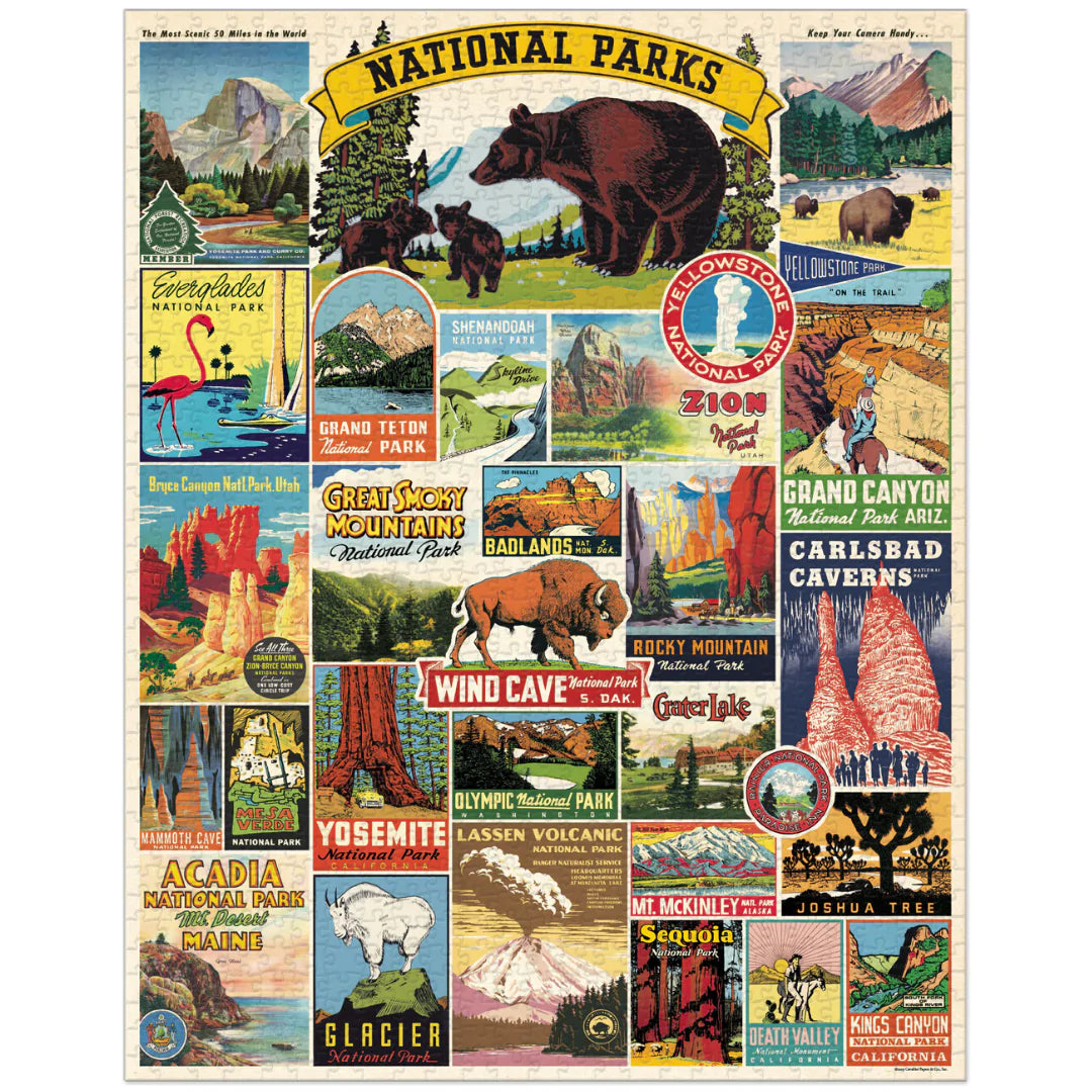 Cavallini - Puzzle National Parks