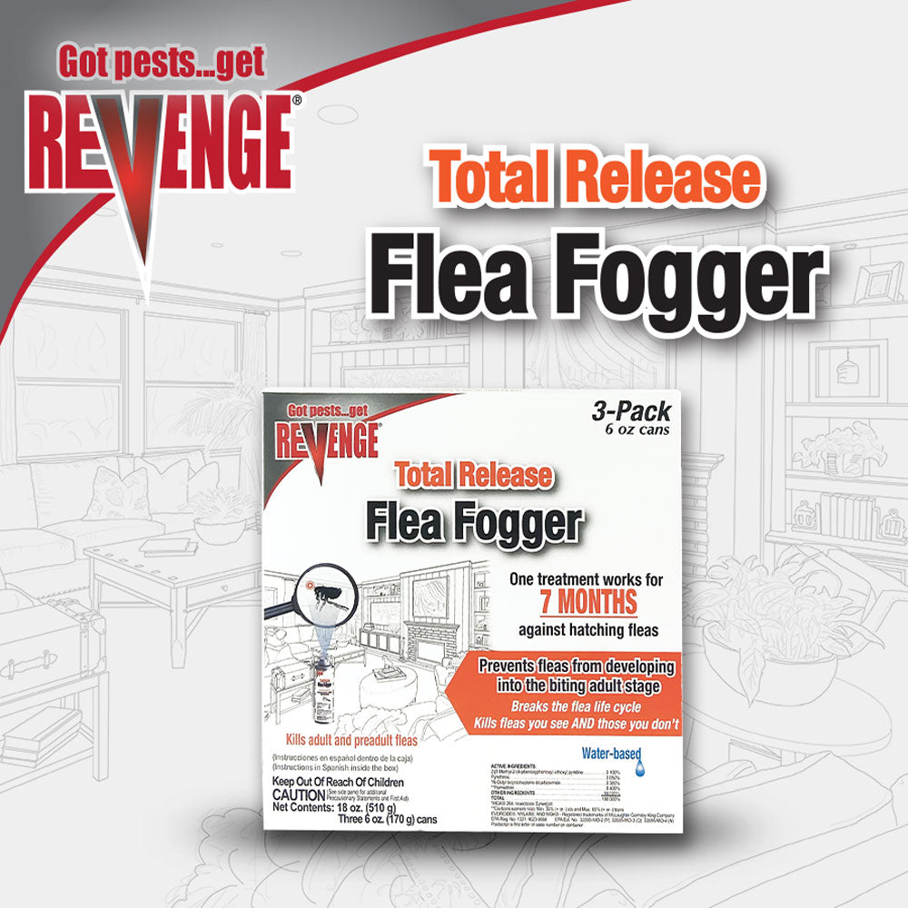 Bonide - Revenge Total Release Flea Fogger 3 Pack