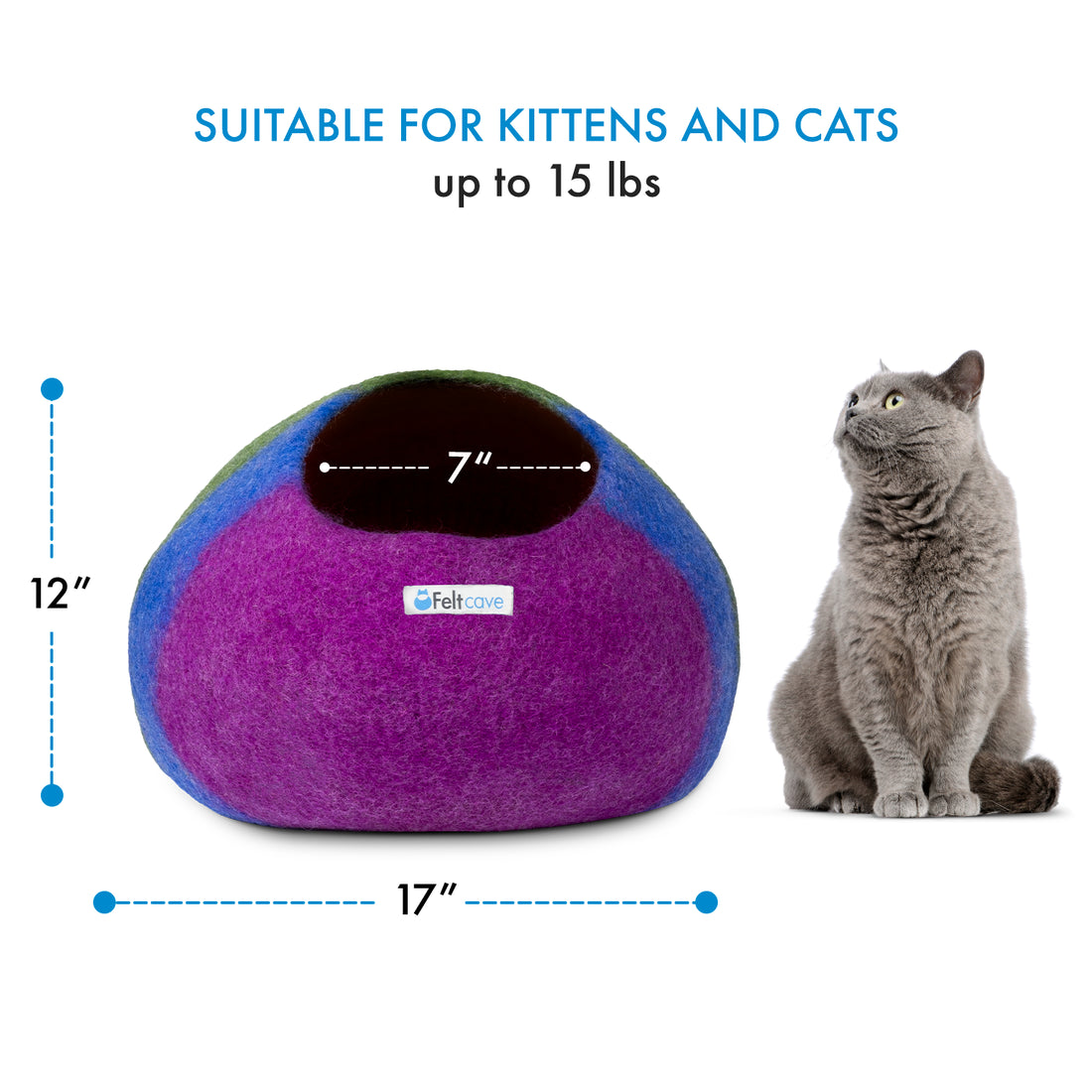 Cat Bed Cave Rainbow cat-bed-cave-rainbow