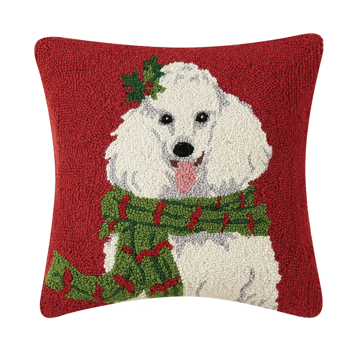 Pillow Christmas Poodle Hook