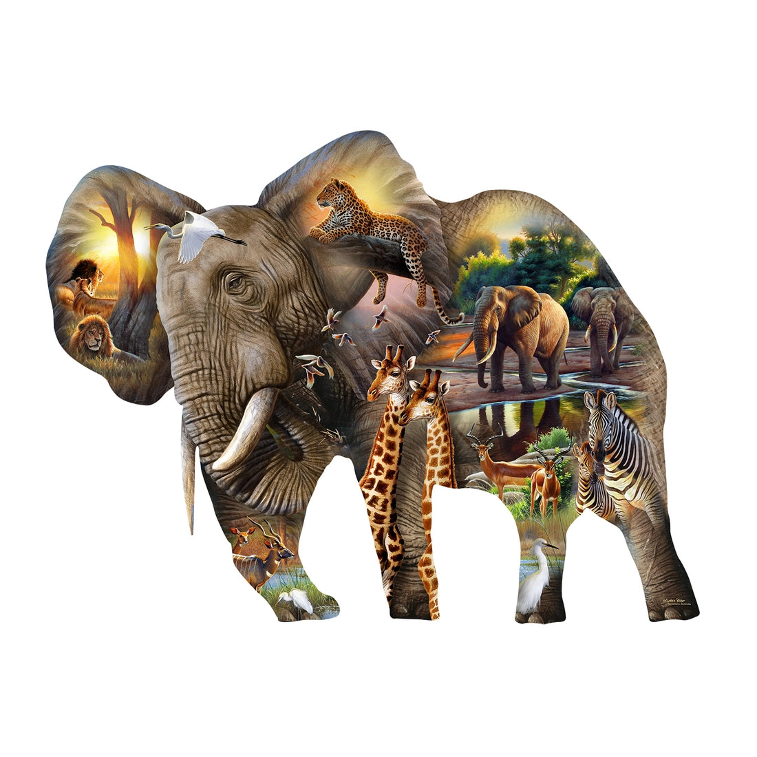 Puzzle Shaped Elephant Habitat