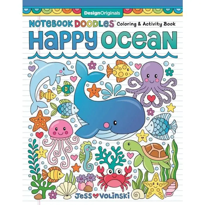 Coloring Book Notebook Doodle Happy Ocean