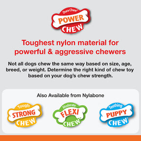 Nylabone DuraChew Power Chew Easy-Hold Dental Chew Dog Toy - Bacon Flavor