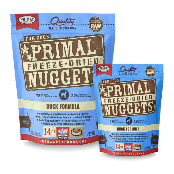 Primal Freeze Dried Duck Nuggets for Dogs