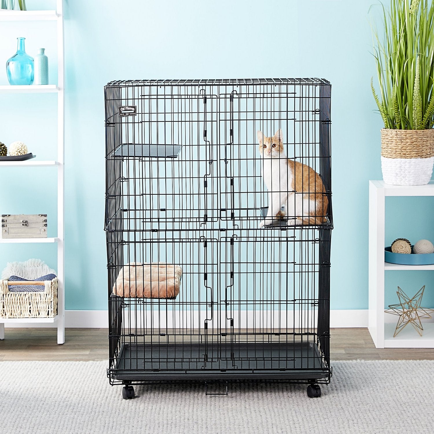 Collapsible Cat Wire Cage PlayPen 36x24x51 - Southern Agriculture
