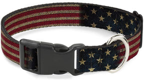 Vintage US Flag Plastic Clip, Dog Collar by Buckle-Down-Southern Agriculture